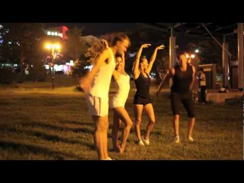 Acrobatic demo. Jumping. Duo Flame in Korea.mov