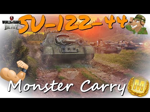 SU-122-44 Monster Game | 7 kills | WoT Blitz [2018]