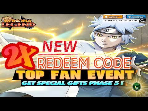 Konoha Legend - Ninja AFK mobile New 2X  Redeem Code 🎁 Valid til: 06/24 - Free VIP 9🔥Android/iOS