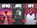 Ranking 10 Most Streamed Rap Albums Worst To Best
