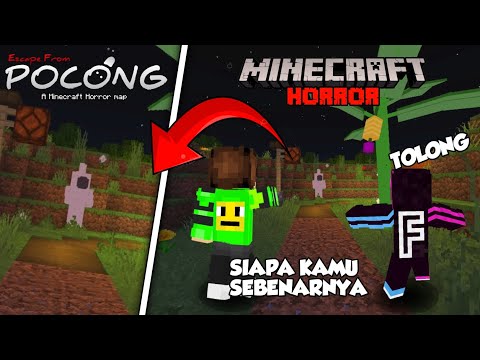 WE ARE CHASED BY THE SHORRIEST POCONG IN MINECRAFT HORROR !!