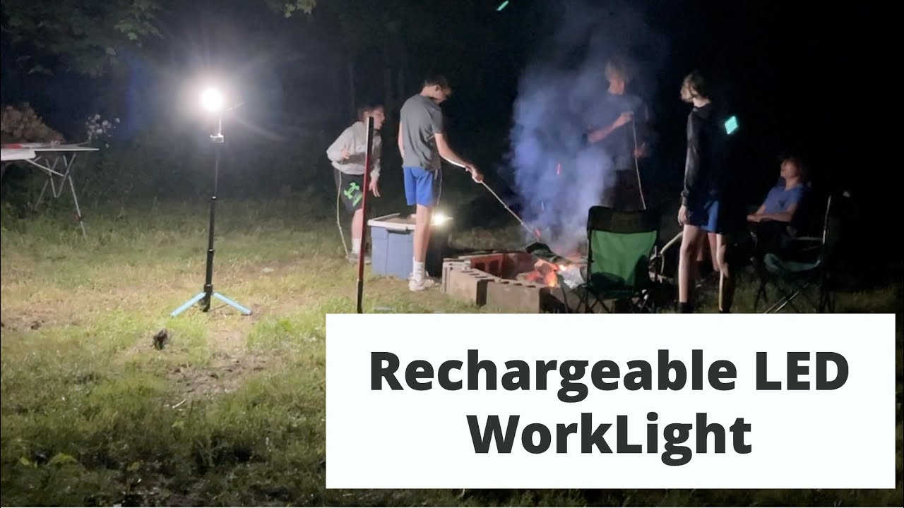 REVIEW: GoGonova Rechargeable LED Worklight with Stand - Great for the Outdoors