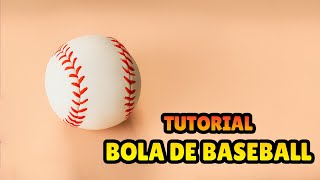 🔴 FAÇA UMA BOLA DE BASEBALL - Tutorial Fácil Biscuit, Pasta Americana, Clay ou Plastilina - DIY