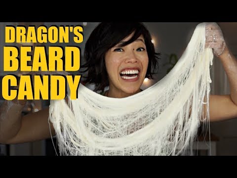 DRAGON'S BEARD CANDY Hand-pulled Cotton Candy Recipe - FAILS Included!