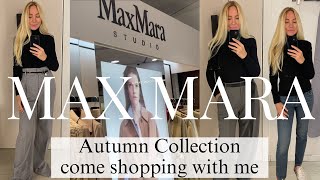 MAX MARA AUTUMN WINTER COLLECTION COME SHOPPING WITH ME TO MAX MARA