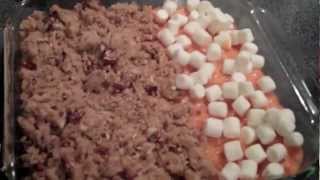 Sweet potato casserole Thanksgiving side dish