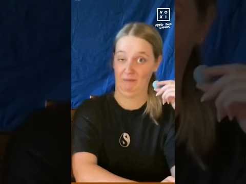 her expressions are priceless😂😂 | mega sour raspberry #funny #laugh @voxi-uk