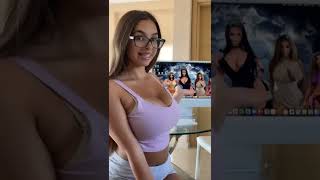 Big Boobs Challenge #shorts #sexy girls workout