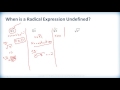 Math 2201 - Ch.4 Sec.4.4 - Restrictions on Radical Expressions - Instruction