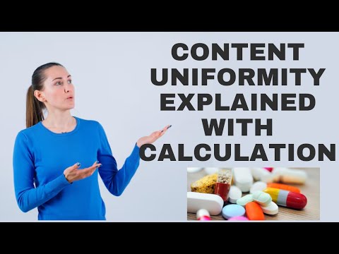 Content Uniformity Explained with Calculation #pharma #pharmaeducation