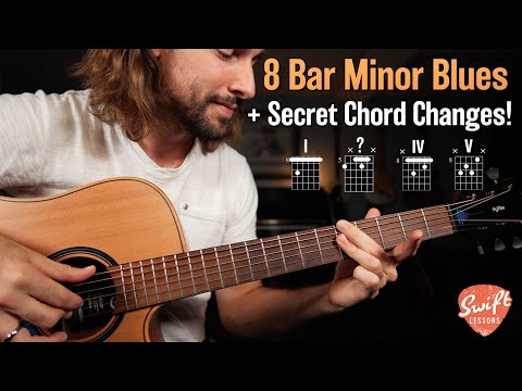 8 Bar Minor Blues Rhythm Guitar Lesson + Secret Chord Changes!