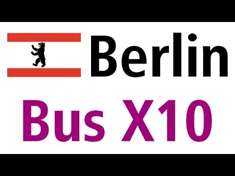 Berlin bus X10: S+U Zoologischer Garten - Teltow Rammrath-Brücke (2014)