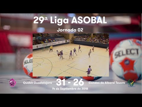 LIGA ASOBAL J02: Quabit Guadalajara - Condes de Albarei Teucro 31-26