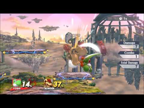 Yoshi Lock Combo Footage [TURN ON SUBTITLES] | Super Smash Bros. for Wii U