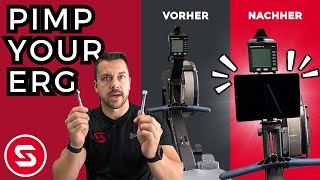 Concept2 Ruderergometer mit dem iPad- und Tablethalter upgraden - detaillierte Montageanleitung