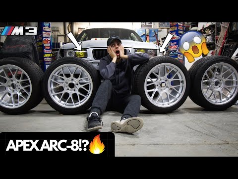 I GOT APEX WHEELS FOR MY BMW!!!!
