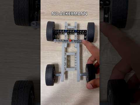 No Ackermann | Ackermann | Anti Ackermann Steering Geometry Demonstration