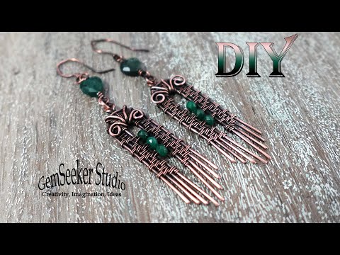 How to Make Beautiful Wire Earrings at Home!