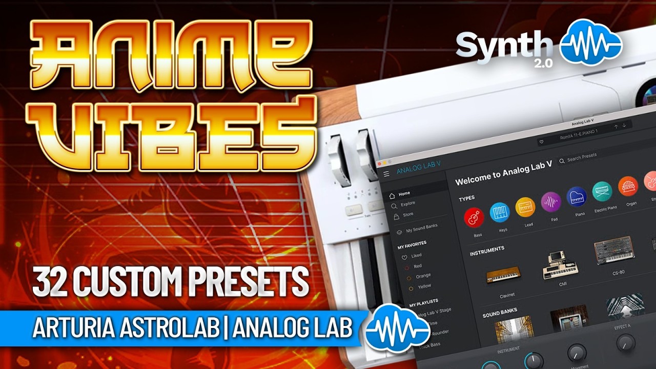 SCL665 - Anime Vibes Vol.1 - Arturia AstroLab ( 32 presets ) - Video Preview 1