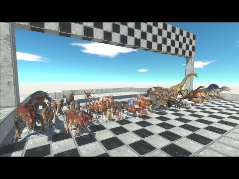 All Land Units Speed Race - Animal Revolt Battle Simulator