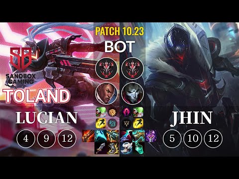 SB TolanD Lucian vs Jhin Bot - KR Patch 10.23