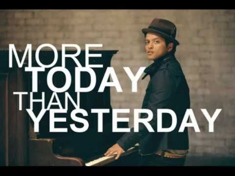 Bruno Mars - More Today Than Yesterday (Lyrics) [2011!]