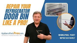 How to Replace Whirlpool/KitchenAid/Maytag Refrigerator Door Bin WPW10316457