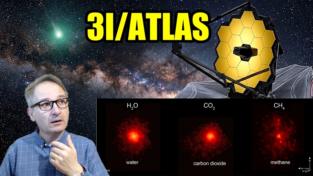 NASA confirma: 3I/ATLAS expulsa Moléculas Orgánicas James Webb detecta METANO