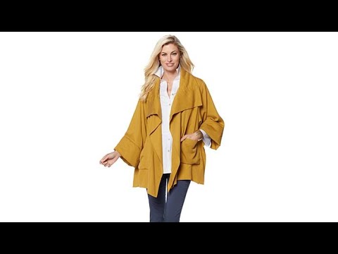 MarlaWynne Drama Shawl Collar Jacket