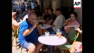 FRANCE: ST ETIENNE: FANS ARRIVE FOR ENGLAND V ARGENTINA MATCH