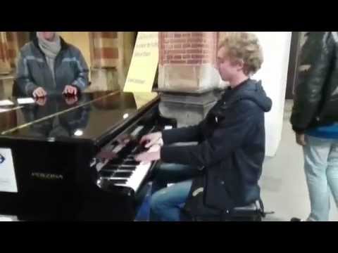 Grand Piano Concert in Amsterdam Central Station (The Netherlands)