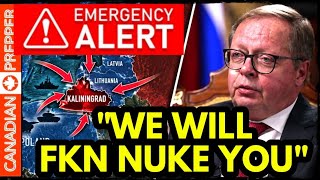 ⚡ALERT! Russian Embassies Issue EXTREMELY RARE NUCLEAR WARNING, Kaliningrad Invasion Plans, Iran WW3