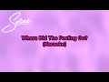 Where Did The Feeling Go? (Karaoke) - Selena