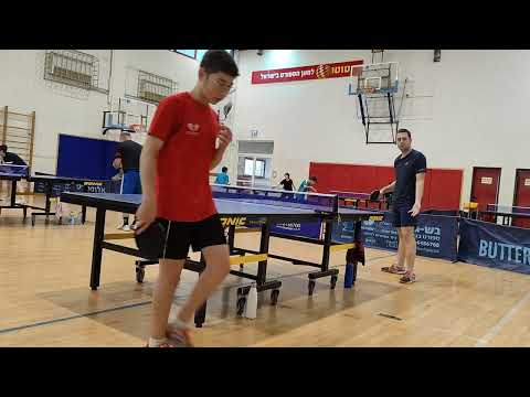 Training match with AntiSpin - Nittaku best anti