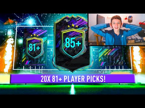 OMG INSANE FUTURE STARS PACKED! 20x 81+ PLAYER PICKS & 85+ DOUBLE UPGRADE PACK! | FIFA 21