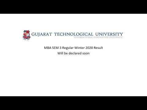 GTU Winter 2020 MBA SEM 3 Regular