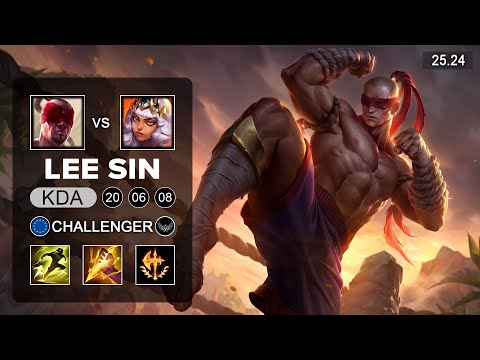 Lee Sin vs Qiyana Jungle - EUW Challenger - Patch 25.24 Season 15