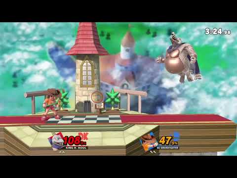 SSBU: King K. Rool vs Mii Fighter - High Damage 2-1 Comeback