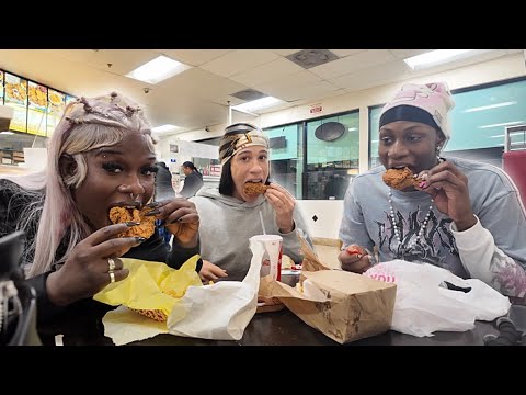 MUKBANG WITH MY CANADIAN & NEWYORK BESTIES🍔🍗