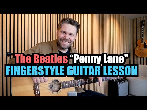 "Penny Lane" by The Beatles - FINGERSTYLE GUITAR LESSON