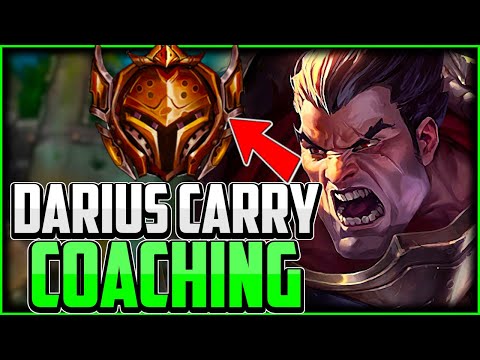 HOW TO CARRY WITH DARIUS [Bronze Coaching] | Darius Top Guide - KingStix Challenger Coaching