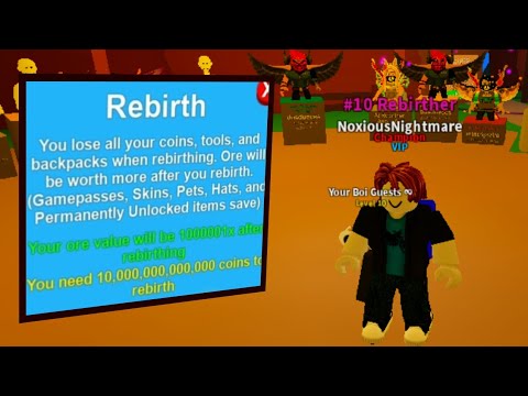 1,000,000 Rebirths | Roblox Mining Simulator