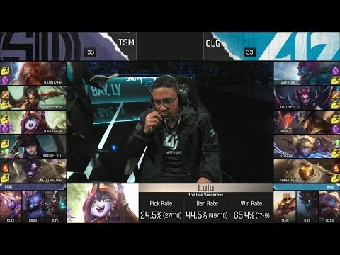 CLG vs TSM Highlights - COUNTER LOGIC GAMING vs TEAM SOLOMID Game 4 NA LCS Playoffs - SPRING Final