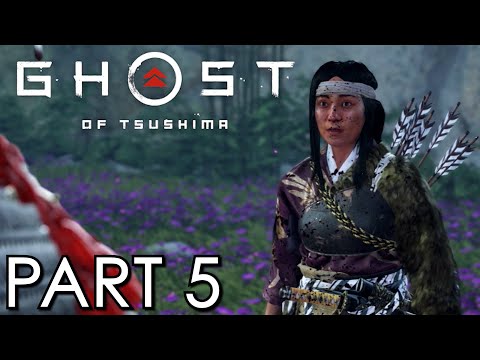 Ghost Of Tsushima Base PS4 Hard Difficulty Gameplay Walkthrough Part 5 - Long Bow