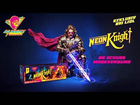 „Neon Knight“ – Ritter in Neon geboren,  Brokatgold & leuchtende Sternkreuze! ⚔️🌌 [ACM86-1] NEU ✨