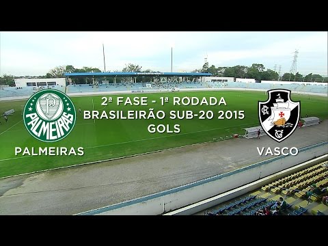 Gols - Palmeiras 3 x 0 Vasco - Brasileirão Sub-20 - 15/07/2015