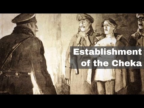 20th December 1917: Establishment of the Cheka, the Russian Bolshevik secret police