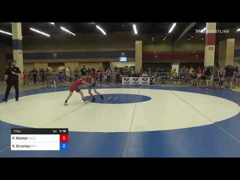 77 Lbs Rr Rnd 1 - Preslee Richter, Gold Rush Wrestling Vs Kamryn Brumley, Betterman Elite Wrestlin