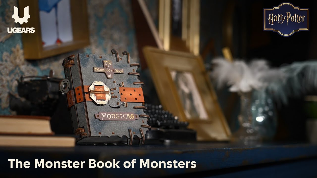 Ugears 3D dřevěná mechanická skládačka Harry Potter The Monster Book of Monsters