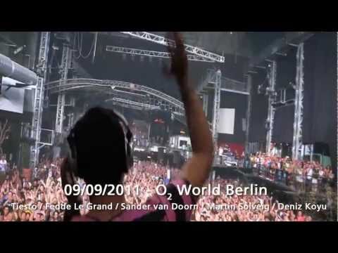Tiesto, Fedde Le Grand, Sander van Doorn, Martin Solveig, Deniz Koyu -  Get No Sleep o2 World Berlin